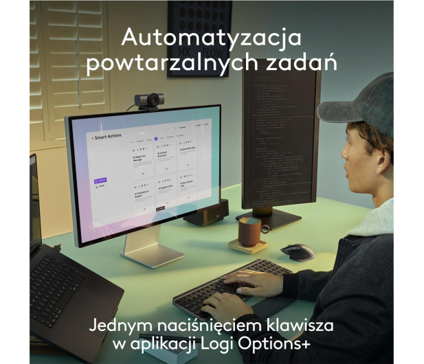 LOGITECH Klawiatura MX Keys S for Mac Space Grey US 920-011637 - 1261398 - zdjęcie 8